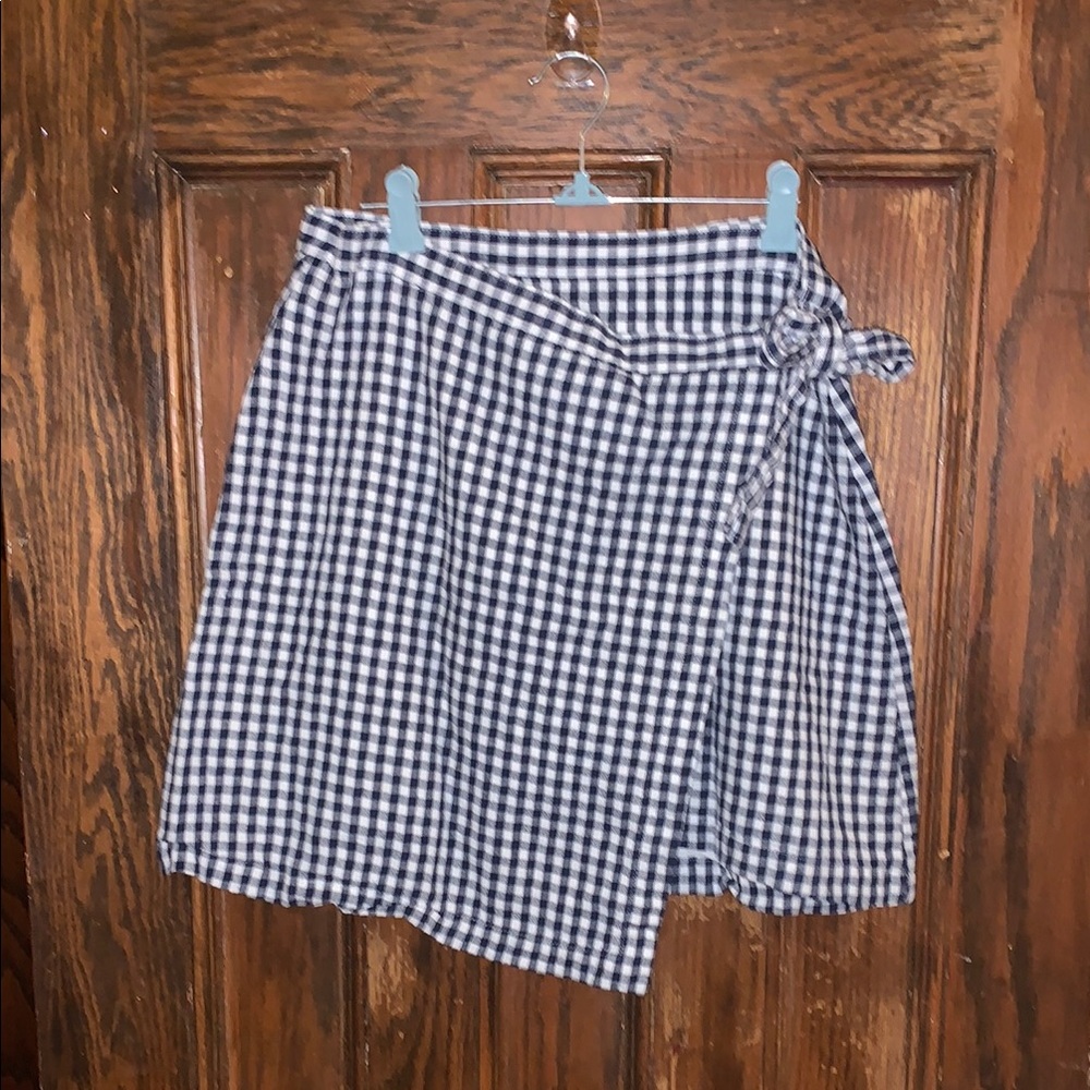 Abercrombie & Fitch Black and White Gingham Skirt - Picture 4 of 5